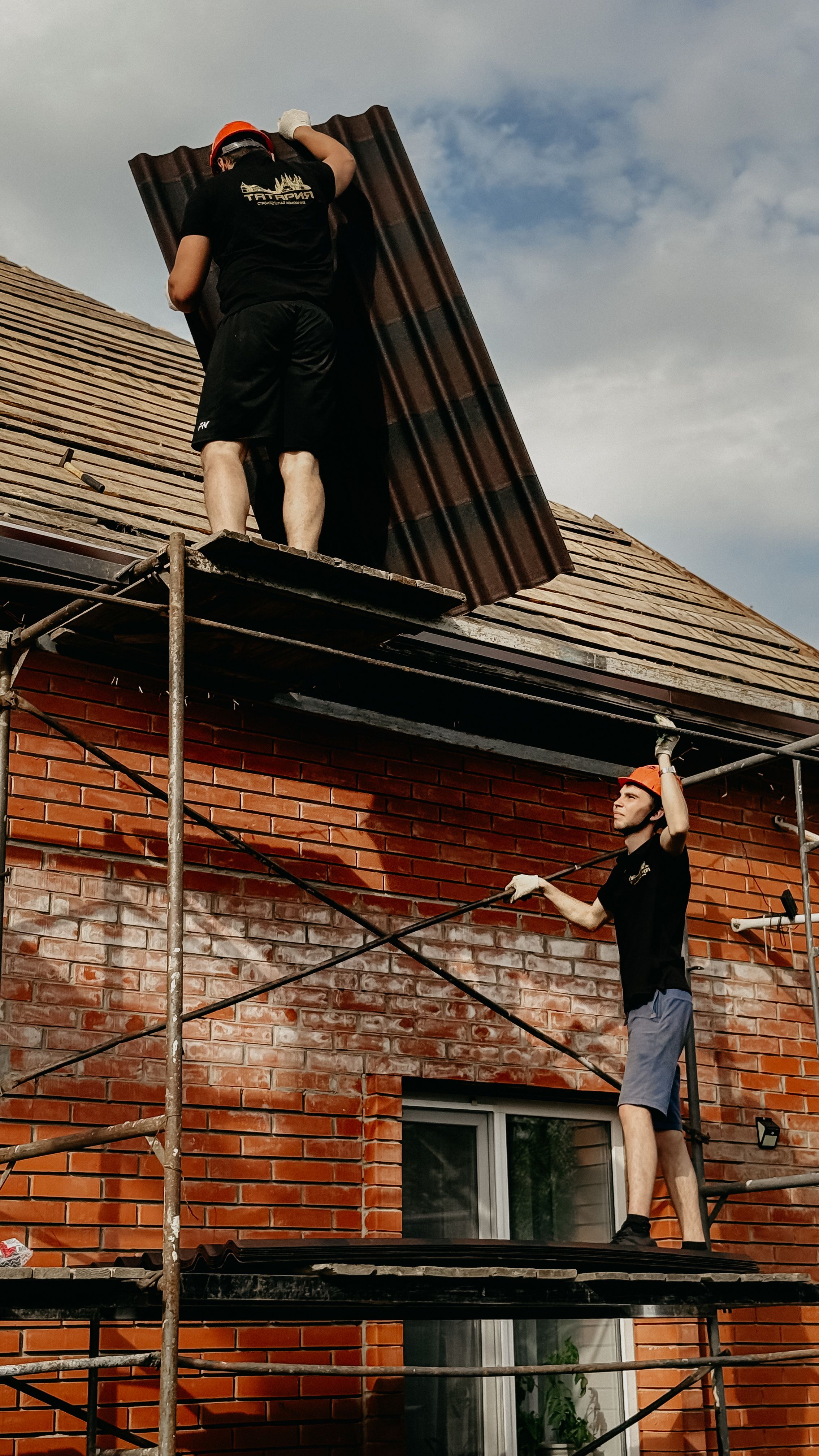 Siding installation work
